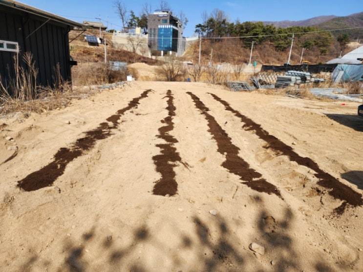  텃밭 흙 만들기 시작해 볼까요?