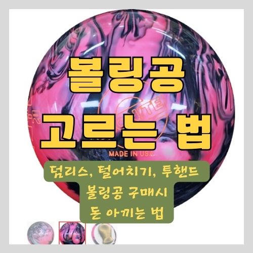  볼링공 고르는 법 - 초보자, 덤리스, 투핸드 볼러에게 적합한 볼링공 알아보기 (브런스윅, 에보나이트)