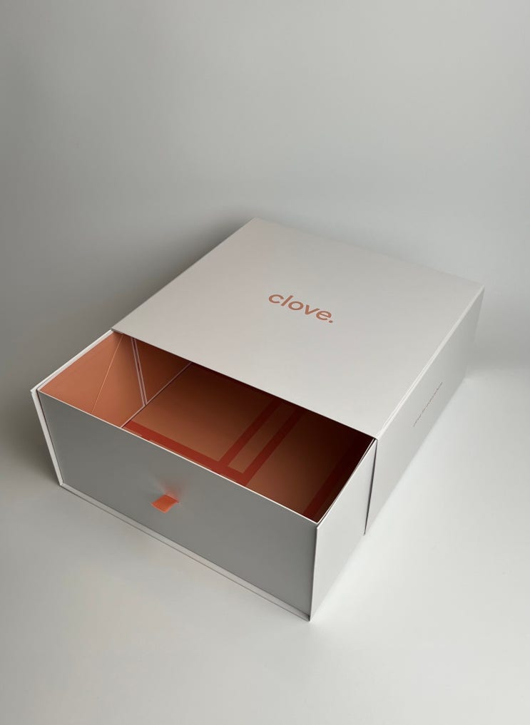  클로브 접이식 박스, CLOVE, 고급박스, 박스, 제조, 제작, 브랜드 패키지