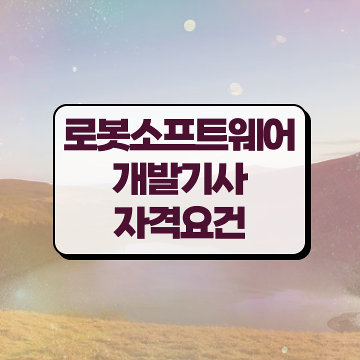  로봇소프트웨어개발기사 연봉   로봇소프트웨어개발기사   정리해봤어요
