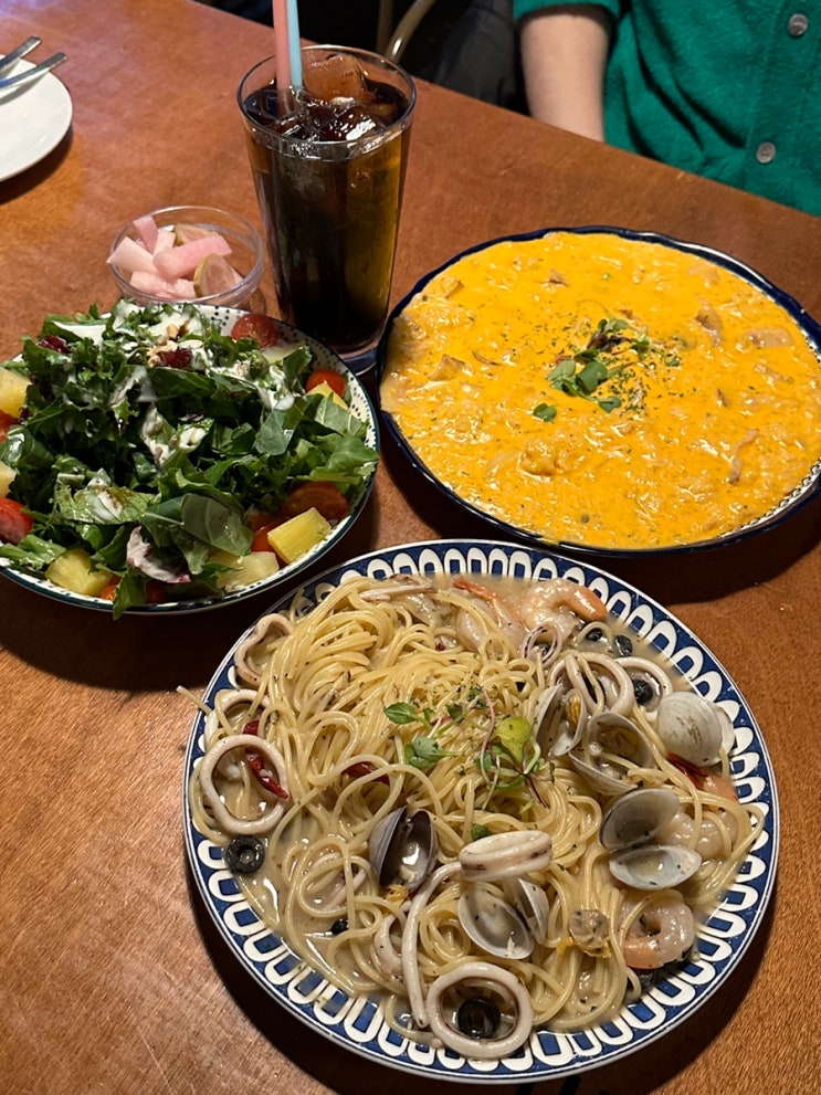  로니로티 천호 데이트 양식 맛집 주차 화장실 메뉴 추천