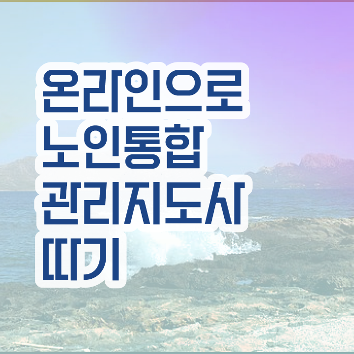 노인통합관리지도사 필기  노인통합관리지도사