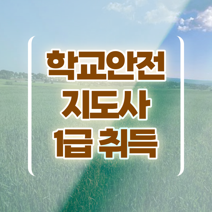  학교안전지도사1급  학교안전지도사  정보 필요하시죠