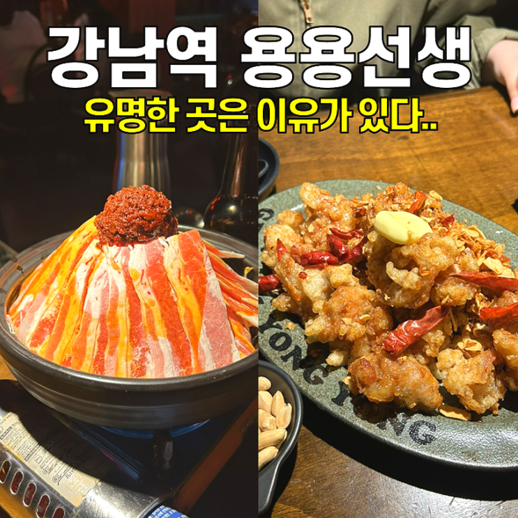  [강남역 술집] 용용선생 / 유명한 이유가 있구나.. 솔직한 맛 설명 드릴게요