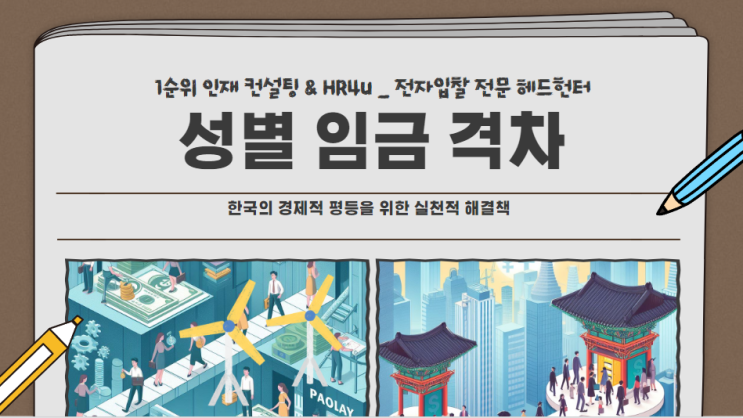  성별 임금 격차 한국의 경제적 평등을 위한 실천적 해결책