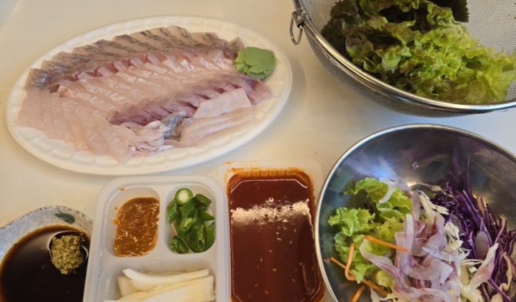  구미 맛집 옥계 산동 횟집 추천 <회사가는길>