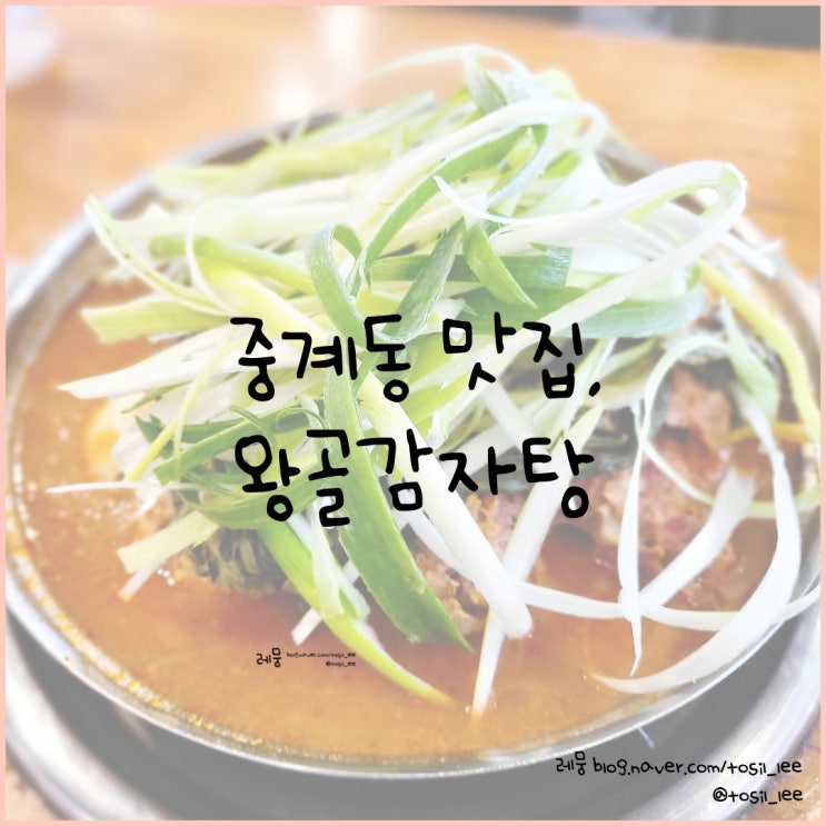  중계동 맛집, 볶음밥도 맛있는 '왕골감자탕'