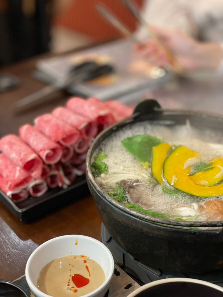  [상암맛집] 상암동 DMC 샤브샤브 스키야키 맛집 옥소반 야채무한리필!