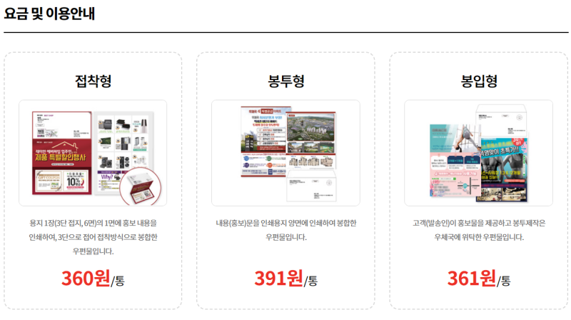 전단지 돌릴때 우체국 생활정보홍보우편 이용해보자