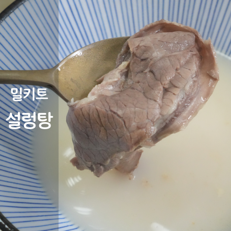  용인 맛집 설렁탕 밀키트 만드는법 설렁탕 고기 깍두기
