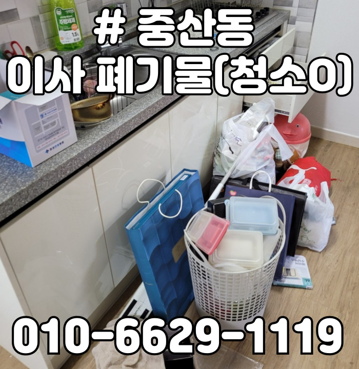  중산동 이사 폐기물(청소 O)