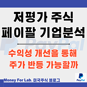 미국 저평가 우량주 paypal 페이팔 홀딩스 (PYPL) 주가 스테이블코인 분석