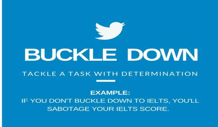  [영어] To Buckle down의 뜻