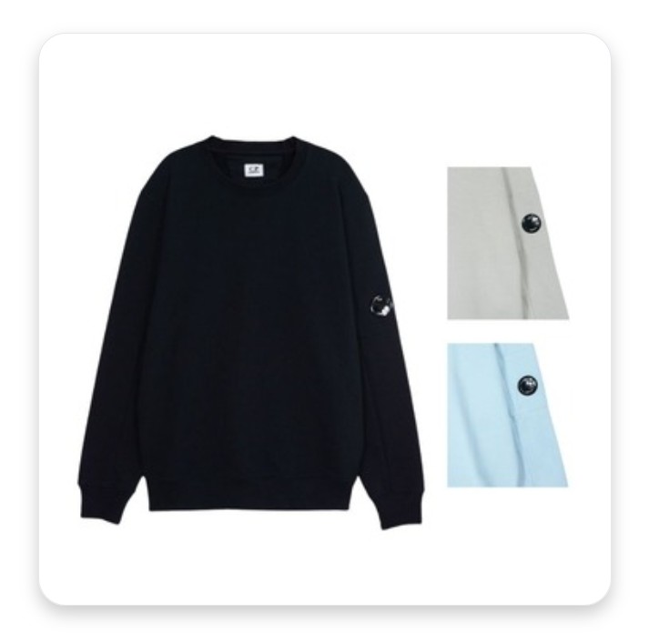 CP컴퍼니 24SS 렌즈 디아고날 플리스 맨투맨 3종 CP컴퍼니 24SS 렌즈 디아고날 플리스 맨투맨 3종