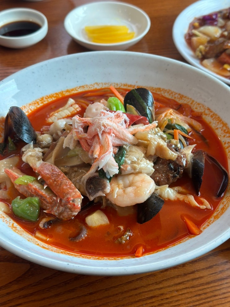  울진 해장으로 일품인 죽변짬뽕 탕수육 대게 멘보샤 맛집 예원