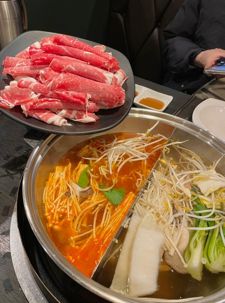  평택 오성 당거리 미군부대 근처 샤브샤브, 월남쌈 맛집 _ 샤브촌 리버타워점