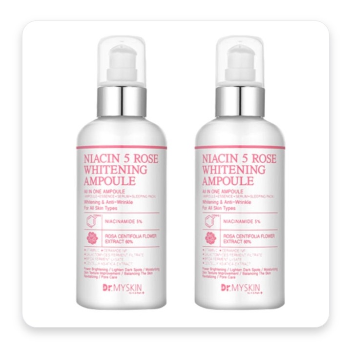 (2개)나이아신 5 로즈 화이트닝 미백앰플/대용량200ml/나이신아마이드5%/세럼/에센스/자극테스트완료 (2개)나이아신 5 로즈 화이트닝 미백앰플/대용량200ml/나이신아마이드5%/세럼/에센스/자극테스트완료