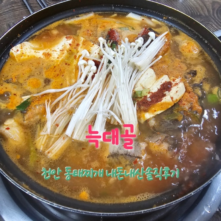  늑대골 충남천안 동태찌개 내돈내산솔직후기