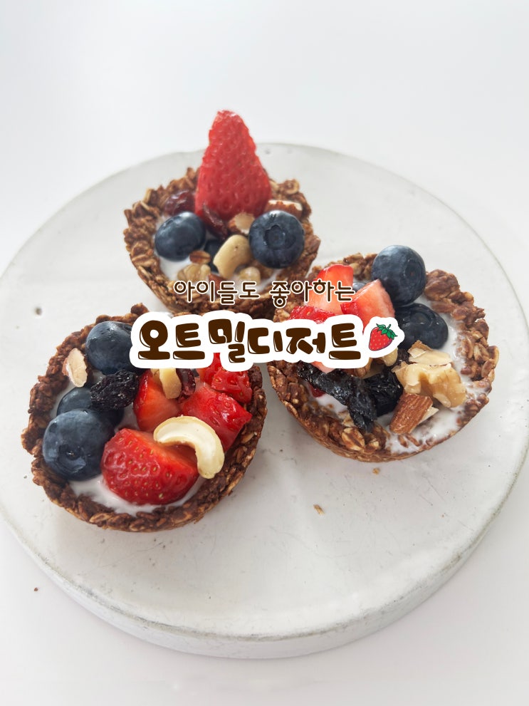  아이들도 좋아하는 다이어트식단 건강한레시피 오트밀디저트