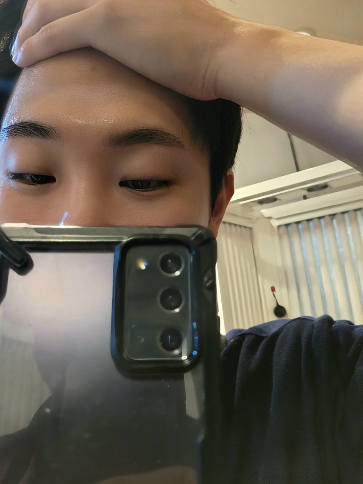  남자 눈썹 왁싱 애프터 사진, 고객님께서 보내주신 그대로 올려드려요. 남자 전문 관리샵 "청춘케어"