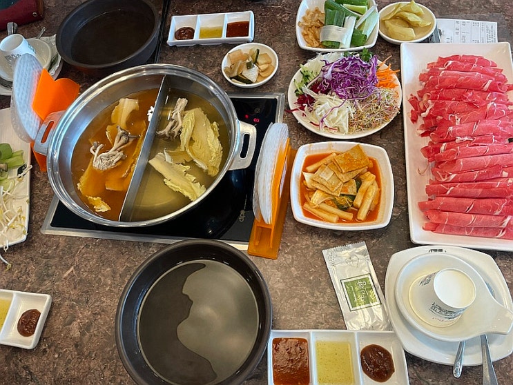  대구 칠곡 샤브향 태전점 샤브샤브 맛집 모임장소 회식장소 추천