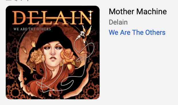 Mother Machine -Delain(듄2도 보고옴)