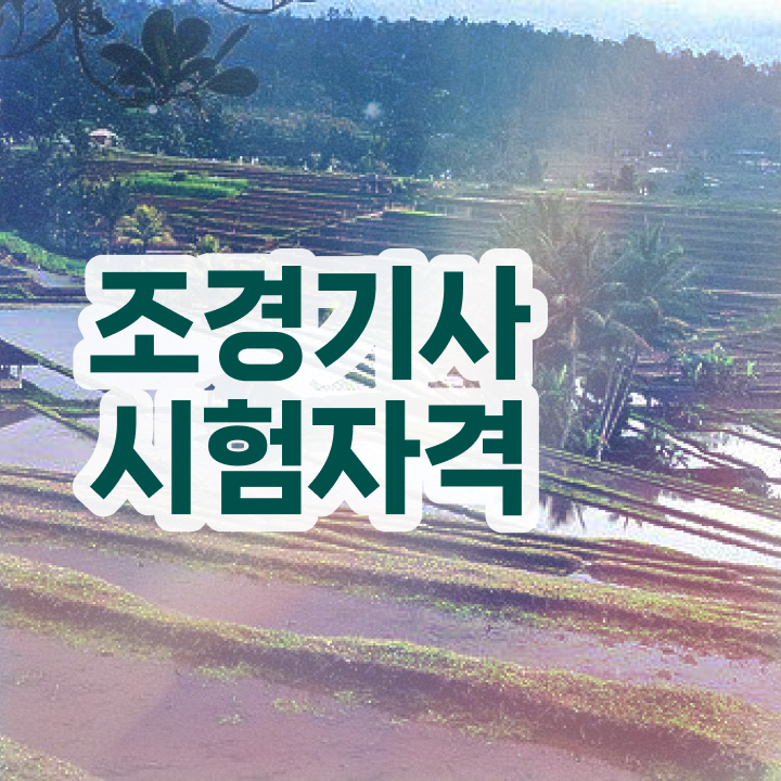  조경기사 관련학과  조경기사