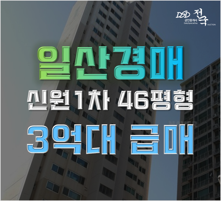 일산아파트경매 신원아파트 46평형 3억대 급매