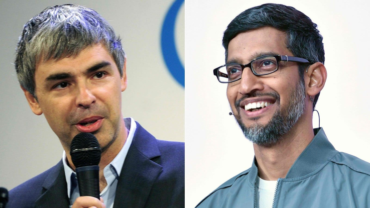 구글 CEO 순다르 피차이, 래리 페이지를 만나다.( feat 팀쿡, 젠슨 황 )