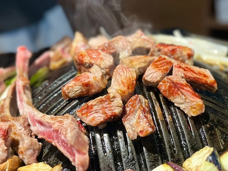  전주 혁신도시 맛집 일일양, 프렌치 랙 양갈비 구워주는 맛집