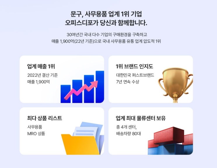  [ 오피스디포 기업 회원 ] 자주 하는 질문에 대한 Q&A 입니다.