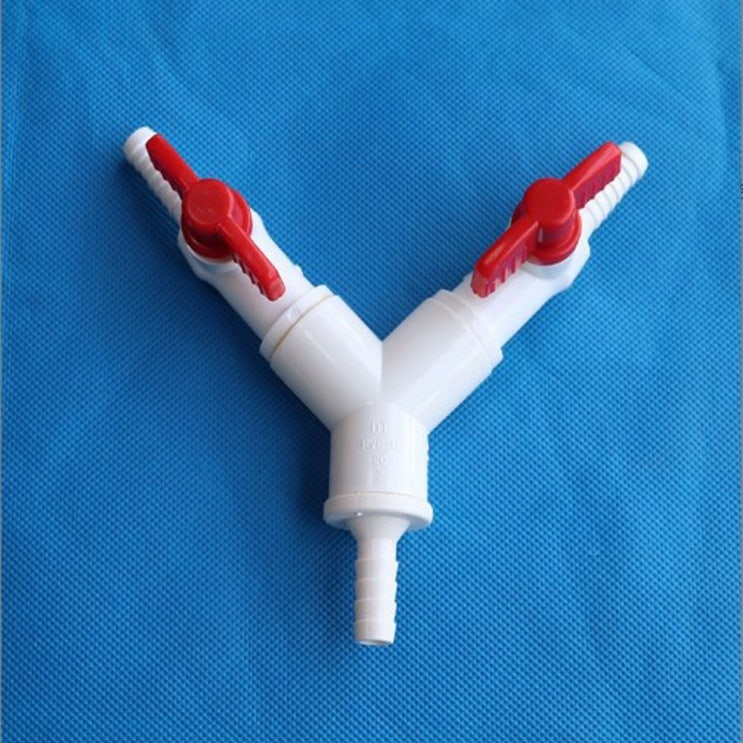  플라스틱 튜브 호스 3-way Y자 볼밸브 ball valve Yconnector [커넥터 피팅 연결관]