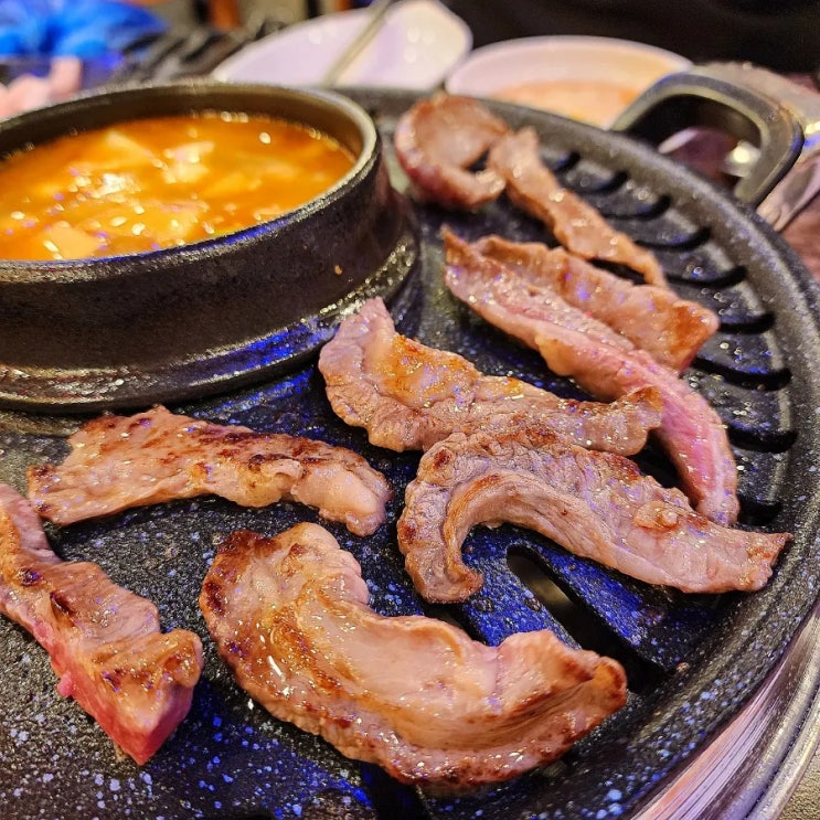  구로동 고기가 맛있는 흥부네집 정육식당 갈비살과 항정살