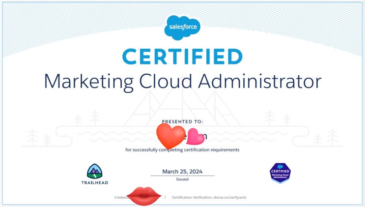  세일즈포스 자격인증 2탄 [Salesforce Marketing Cloud] 시험합격후기