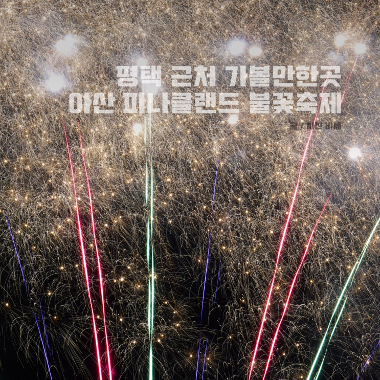  평택 근처 가볼만한곳, 아산 피나클랜드 불꽃축제 불꽃놀이 튤립 수선화