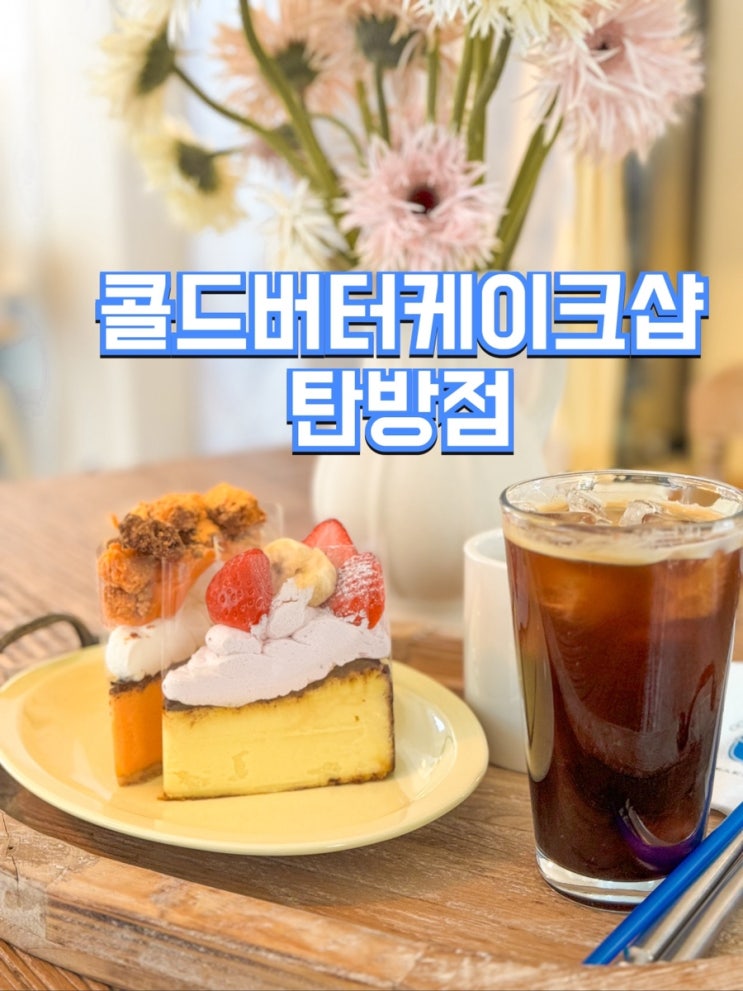  [대전 탄방동 카페] 콜드버터베이크샵 탄방점_황치즈케이크, 치즈케이크 맛있는 곳
