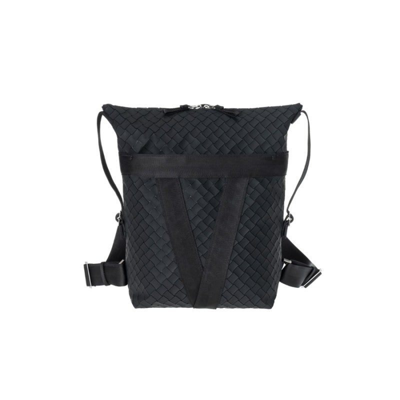 [영국아울렛/관부가세포함] 보테가베네타 BOTTEGA VENETA 남성 인트레치아토 SOFT RUBBER 백팩 BLACK S....