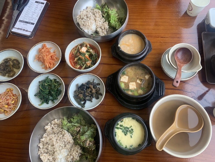 대전 보문산 반찬식당 보리밥 고등어구이 맛집 마무리는 호떡으로