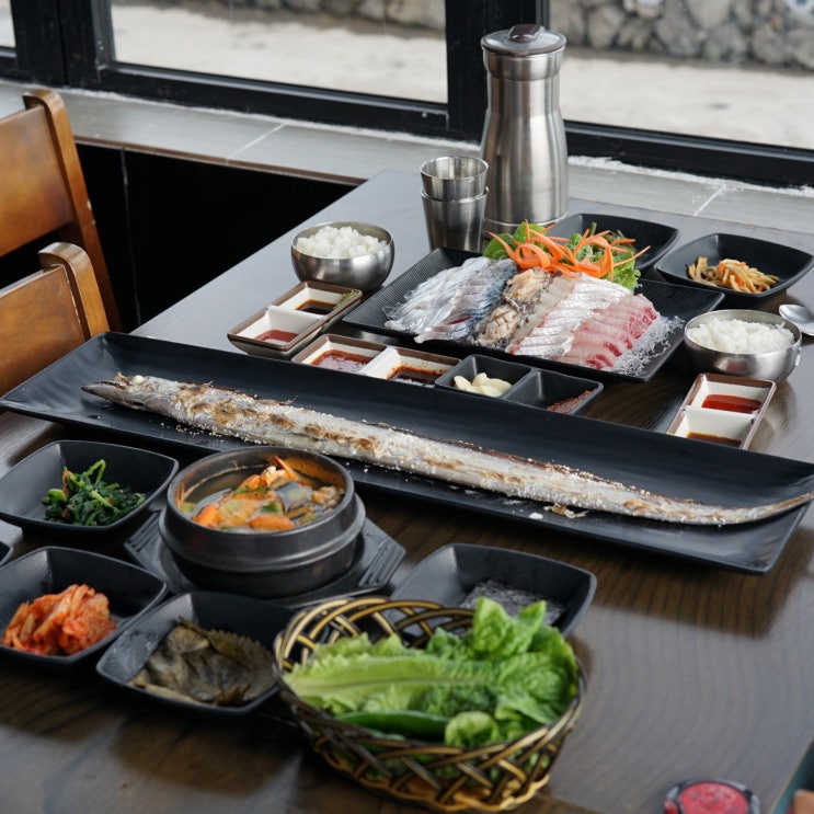  서귀포 맛집 :: 독보적인 성산일출봉 뷰 [성산해촌] - 제주도 성산일출봉 맛집 갈치맛집