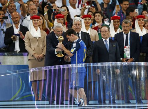 메시, <b>마라도나</b>, 아자르: 통계에 따르면 월드컵 <b>골든볼</b> 우승자