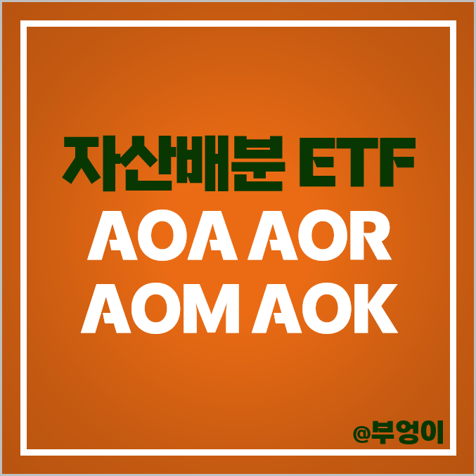 블랙록 자산배분 ETF 종류 AOA AOR AOM AOK 주가 배당 블랙록 자산배분 ETF 종류 AOA AOR AOM AOK 주가 배당
