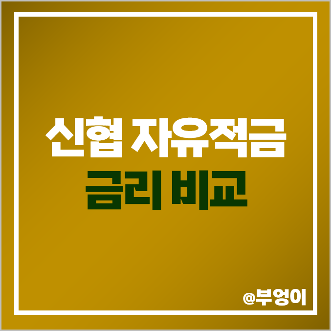 신협 적금 특판 금리 비교 단기 이자 높은 고금리 자유적금 추천 신협 적금 특판 금리 비교 단기 이자 높은 고금리 자유적금 추천