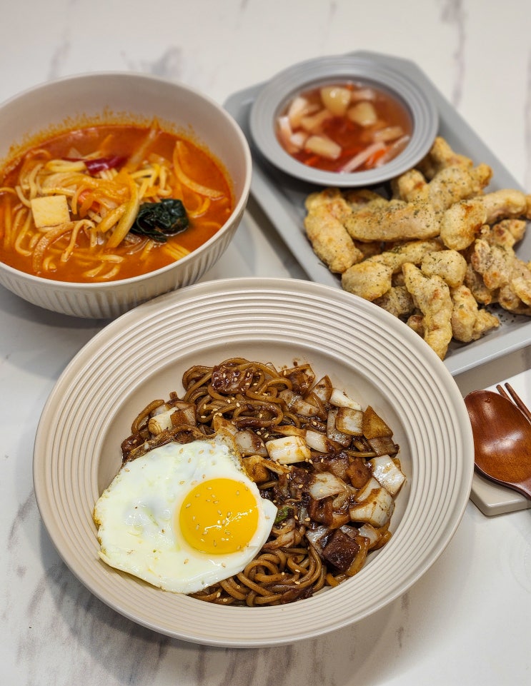  고메 중화짜장＆짬뽕＆탕수육 세트 내돈내산 솔직 후기~!