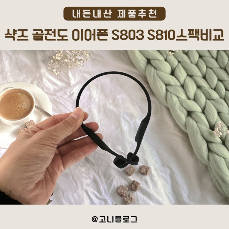 샥즈 골전도 이어폰 S803 S810 스팩 비교 선택이유