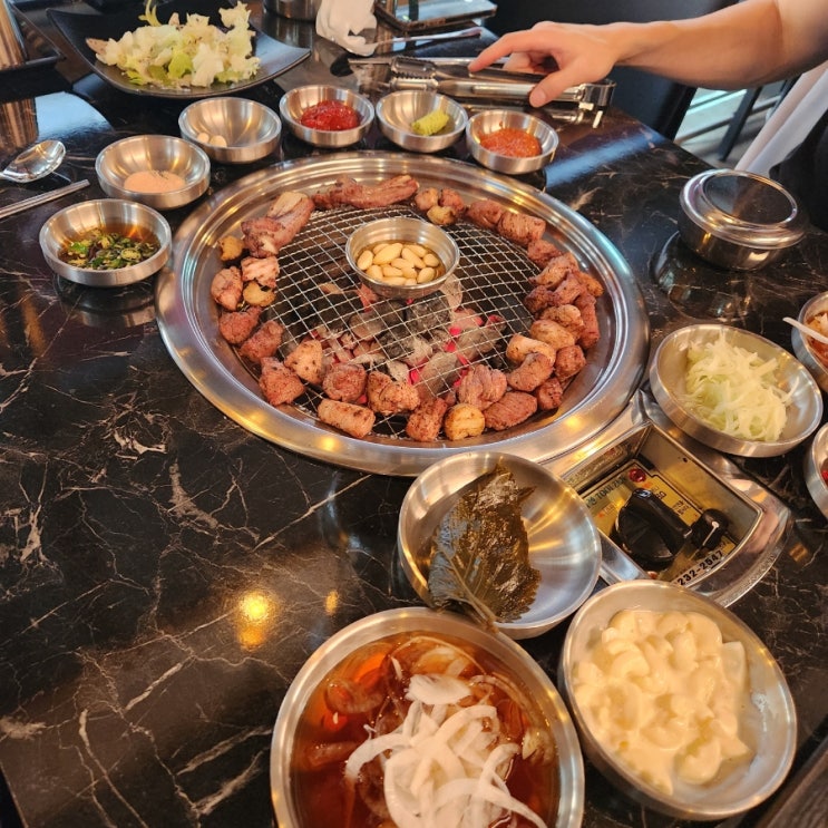  [인천 논현동 맛집] 구워주는 고기집, 양념 돼지갈비가 맛있는 신논현 갈비(주차 가능)