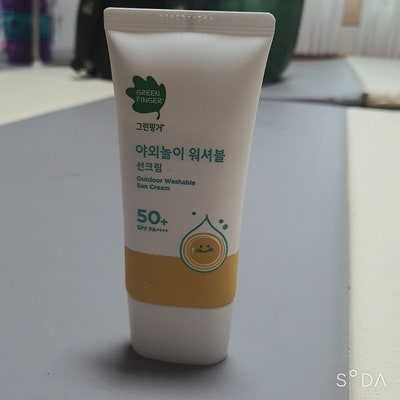  유아 키즈 그린핑거 물로 잘 지워지는 선크림 추천