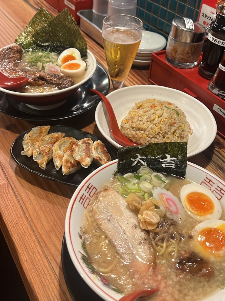 [오사카여행-4일차] 마지막날 아침으로 먹으러간 24시 라멘 맛집 "하나마루켄" 방문후기!!
