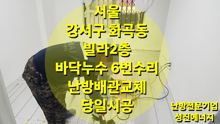 동 배관으로 인한 바닥 누수 6번, 난방 배관 교체 엑셀 파이프 배관으로 하루 만에 끝난 건식 난방 시공/ 성진 에너지 동 배관으로 인한 바닥 누수 6번, 난방 배관 교체 엑셀 파이프 배관으로 하루 만에 끝난 건식 난방 시공/ 성진 에너지