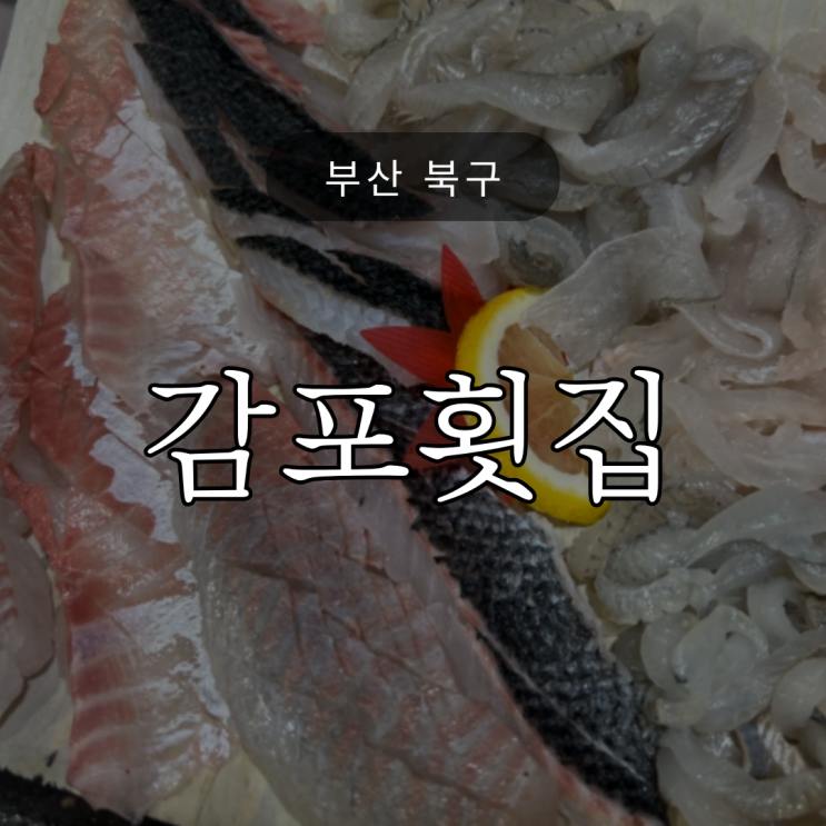  싱싱한 제철회를 원한다면 덕천동 '감포횟집'
