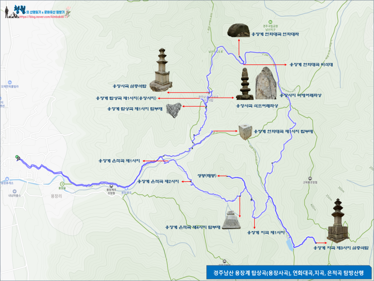   경주남산 용장계 연화대곡.용장사곡(탑상곡).지곡.은적곡 탐방산행